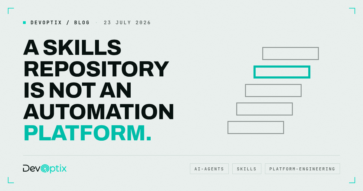 A skills repository is not an automation platform